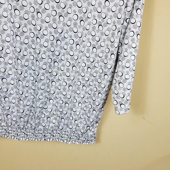 Vintage Printed Layered Blouse Size 14 - Picture 9 of 12